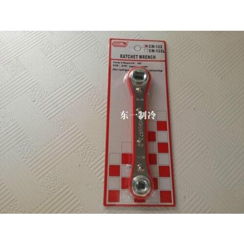 Taiwan Gemei CM-122 Arc Ratchet Wrench Cold Storage Air Conditioner Angle Valve Wrench CM-122 Refrigeration Wrench