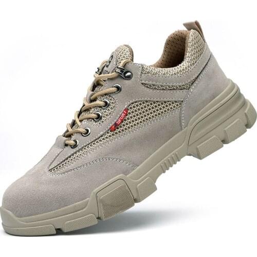 Unisex Work Safety Shoes Women Steel Toe Indestructible Shoes Men Work Sneakers Waterproof Brand Men Lightweight Work Boots