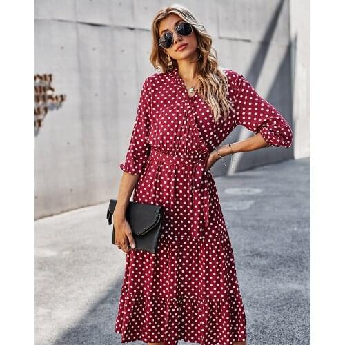 Летние платья в горошек LISM China At AliExpress