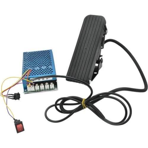 New Hot 12100-F DC 10V-50V / 0.01-5000W/ 100A Programmable Reversible DC Motor Speed Controller Governor Soft Start Foot Pedal