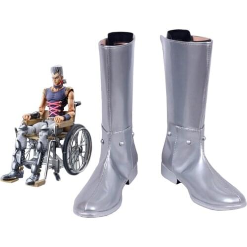 JoJos Bizarre Adventure Jean Pierre Polnareff Cosplay Boots Shoes Custom Made