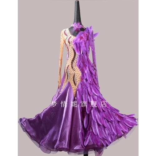 Customize New ballroom dance dress standard ballroom waltz dresses ballroom dance competition dresses custom made MD1139