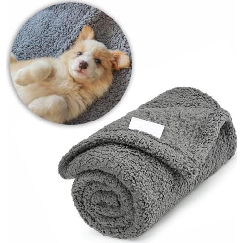 Polyester Sherpa Blanket for Pets Cats Mat Dog Nest Machine Washable Soft Puppies Kittens Comfy Cozy Sofa Protection Fleece Mat
