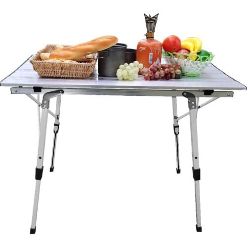 Portable Foldable Table Camping Outdoor Furniture Computer Bed Tables Picnic Aluminium Alloy Ultra Light Folding Desk