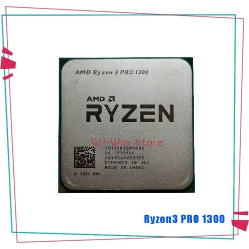 AMD Ryzen 3 PRO 1300 R3 PRO 1300 3.1 GHz Quad-Core Quad-Thread CPU Processor YD130BBBM4KAE Socket AM4 also sale R5 1500X 1600