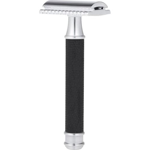 Double Edge Safety Blade Shaving Razor Shaver Stainless Steel Manual Shaving Razor Mens Beard Long Handle Traditional Razor