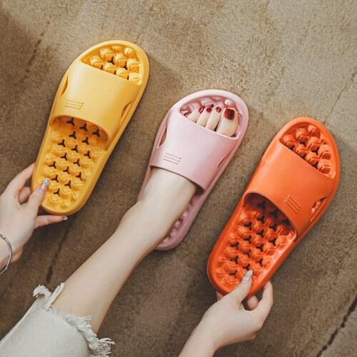 EVA slippers summer female bathroom leaking massage couple home home indoor bath sandals male