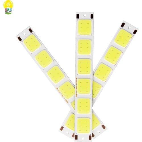 [Sumbulbs] 5 grids LED COB strip Light source COB Lamp 6500K Cold White 129*17.5mm DIY Lighting Signal Lamp Work Bulb