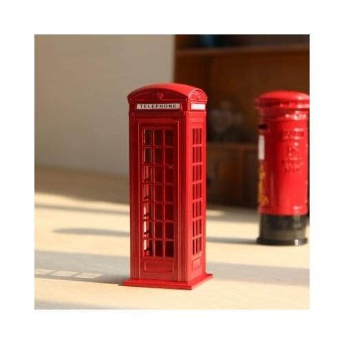 London Style telephone booth Car Decoration Interior Dashboard Decoration Ornament Car-Styling car accessories Birthday Gift