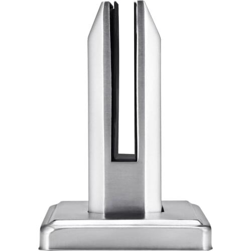 Stainless Steel U Clamp Glass Panel Pool Fence Staircase Bracket Balustrade Floor Deck Mount Support Clamp Floor Support Clamp