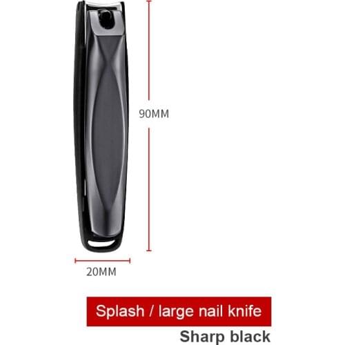 1pcs Splash-proof Nail Clippers Stainless Steel Nail Trimmers Fingernail Cutter Thick Toenail Scissors Manicure Tools TSLM1