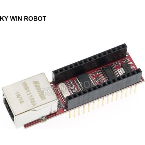 1pcs ENC28J60 Ethernet Shield V1.0 for compatible Nano 3.0 RJ45 Webserver Module