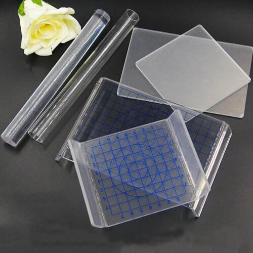 10*10/10*15cm Solid Transparent Pottery Clay Roller Acrylic Clay Sculpey DIY Moldelling Clay Tools Polymer Art Craft Accessories