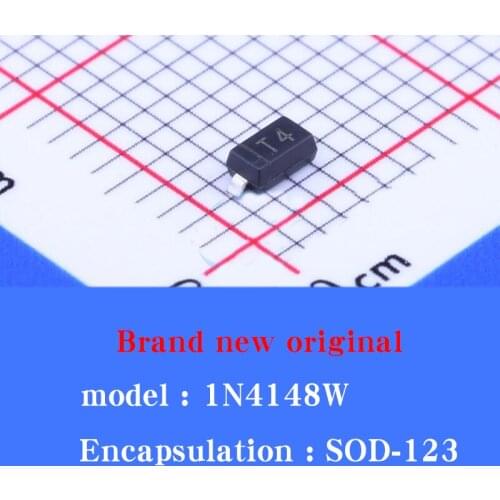 100 PCS / 1N4148W Silk screen T4 SOD-123 Brand new original SMD switching diode
