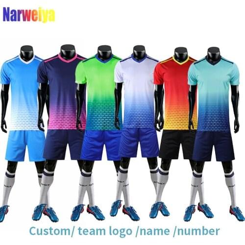 2020 Men soccer jerseys men sport running cycling football adults kits custom logo name number soccer uniforms suits
