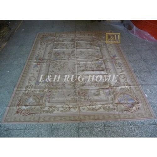 Free shipping 8'x10' French Aubusson weave rugs handmade aubusson carpets