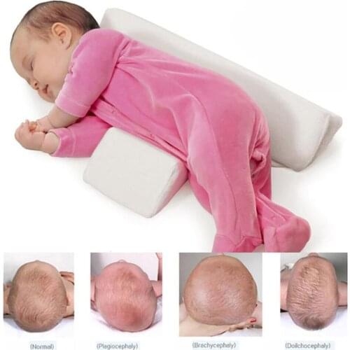 Newborn Infant Baby Side Sleeping Pillow Adjustable Kids Girls Boys Anti-roll Support Cushion Positioning Pillow