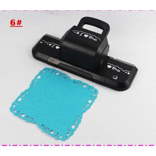 Big 4 inch i love you shaped craft punch embossing loving level border puncher scrapbook handmade photo frame and coaster punch