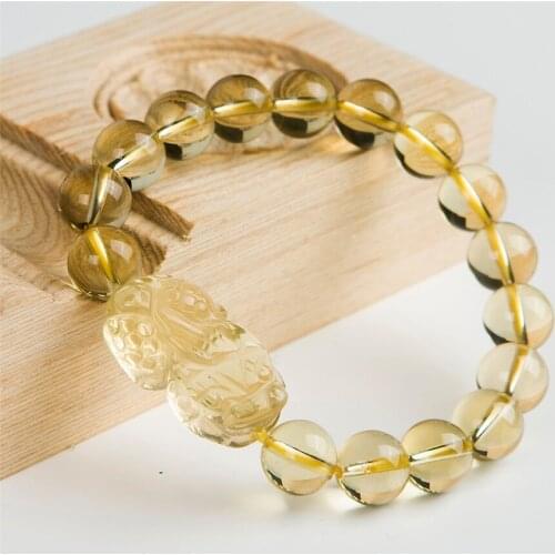10mm Natural Genuine Quartz Crystal Bracelets Powerful Transparent Stretch Charm Round Bead Bracelet
