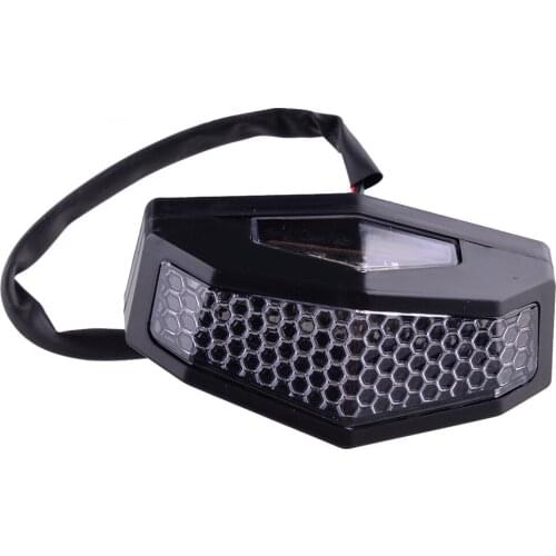 CITALL 1pc 12V Motorcycle LED Tail Rear Light Brake Stop License Plate Lamp Universal Accessories