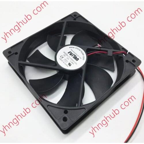 FJ1202512SL DC 12V 0.08A 120x120x25mm 2-wire Server Cooling Fan