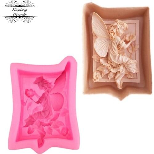 Flower spirit craft art silica gel mold soft candy chocolate mold craft mold DIY handmade soap mold cake tool