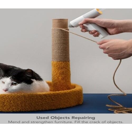 HOTO Hot Glue Gun With Glue Stick 4V Lithium Battery Cordless Glue Glue 125mm Home DIY Part Heat Temperature Repair Tool