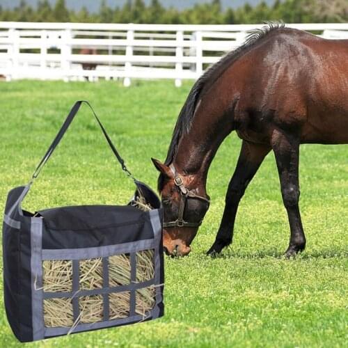 Horse Hey Bag Pet Slow Feeder Feeding Tote Bag for Horses Goat Hay Storage Bags