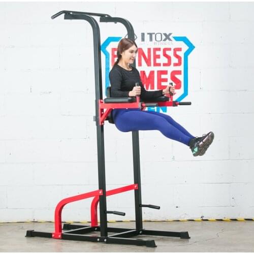 Multi-Functional Home Strength Training Tower Dip Stands Workout Station Pull Up Bar, Gym Fitness Equipment