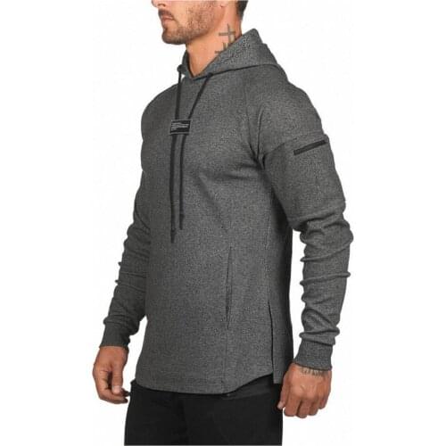 Fashion Hoodie MenMuscle Trend Sports Casual Hoodie Mens Casual Pullover Jacket Shoulder Pocket Sweatshirt Harajuku Hoodies
