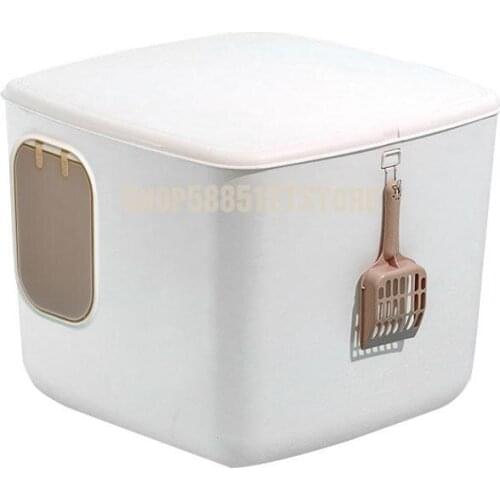 Fully Enclosed Cat Litter Basin Large Splash Proof Drawer Top Into Cat Toilet Deodorization Extra Large Cat Products