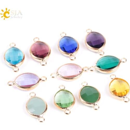 CSJA Multi Colour Water Drop Shaped Glass Loose Beads for Women DIY Handmade Necklace Earring Bracelet Accessories 10pcs E893