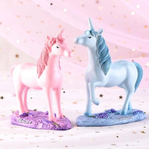 Fairy garden Miniature Christmas Unicorn Pegasus Horse Nordic Home decoration accessories modern Desk decoration Mini figurines