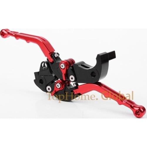 Top quality CNC Foldable Folding Fingers Wave Brake Clutch Levers For Kawasaki NINJA 650R (ER-6f ER-6n) 2006-2008 Red&Black 2007