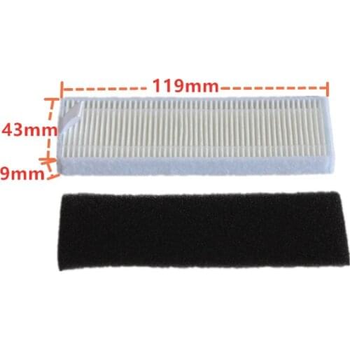 119mm*43mm*9mm Robot vacuum cleaner HEPA Filter Robotic Vacuum Cleaner Spare Parts Accessories Replacement 100%new
