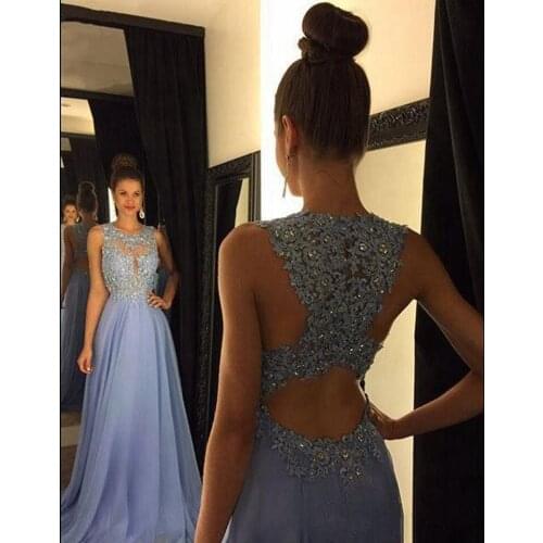 Elegant Sequined Crystal Evening Dresses 2021 Women Party Night Lavender Sleeveless Long Prom Dress Special Back robe de soiree