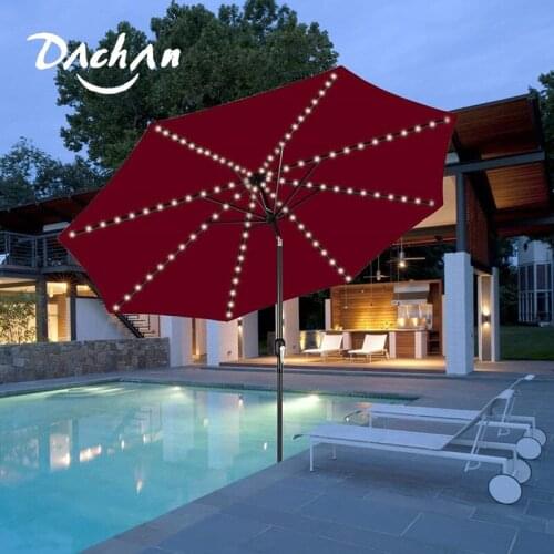 Patio Umbrella Lights 8 Lighting Mode 104 LED String Lights Battery Remote Control Umbrella Light Outdoor Umbrellas Camping Tent