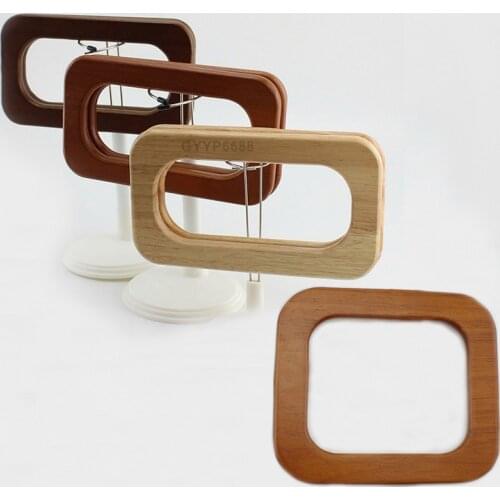 15*13 16*10 20*10 Solid Wood Big hand made bags handbags rectangle handle,Save Your Wood purse handle,3 Colors