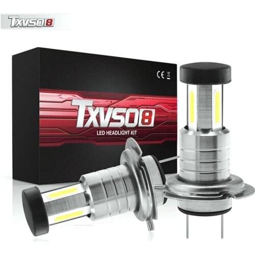2pcs Car H7 LED Headlight Bulbs 110W 30000LM Headlight Conversion Kit Bulb High/Low Beam 6000K