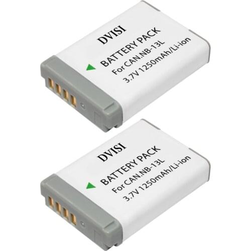 2PC NB-13L Rechargeable Battery NB 13L Camera Batteries for Canon PowerShot G5 X G5X G7 X Mark II G7X G9 X G9X SX720 HS