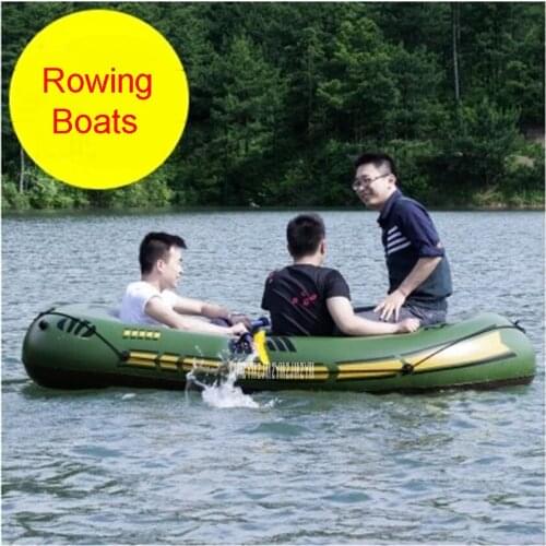2 Adults+1 Child Super Thickening Inflatable Rowing Boat 3 Persons 230*110 CM Boat Inflatable Rowing Boat with Spare Parts