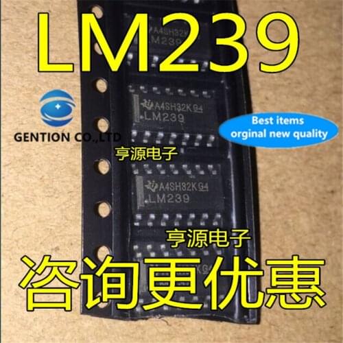 50Pcs LM239 LM239DR SOP-14 Low power four voltage comparators quasi comparator in stock 100% new and original