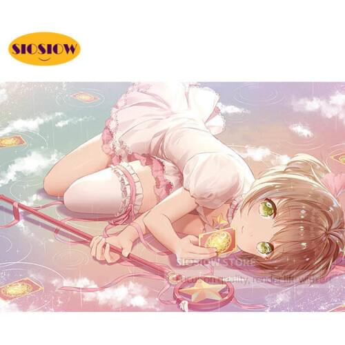 5D Diamond Mosaic Embroidery Cartoon Girl Diamond Art Painting Card Captor Sakura Cross Stitch Full Square Decor Home Room Gifts