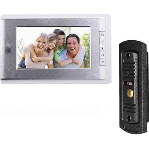Hotsale Video Door Phone for villa 7inch indoor monitor adjustable door camera night vision one to one intercom system