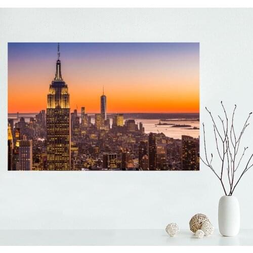 Custom canvas poster New York City canvas painting poster High Quality wall Art poster Fabric Cloth Print