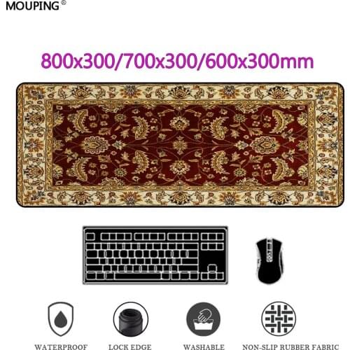 Rug Mousepad Persian Carpet Style Rubber Anti-slip Durable Printing Rectangle Gaming Mouse Pads Computer Tablet Mat DropShipping