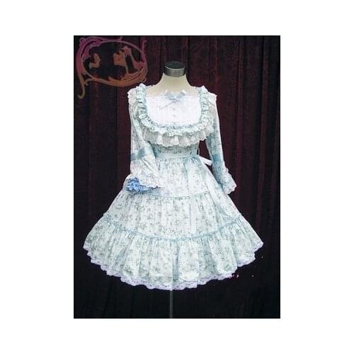 LLT054) Lolita Three Quarter Sleeveless Sweet Lolita Short Dress Ball Gown Fancy Prom Dress Halloween Party Masquerade Costume