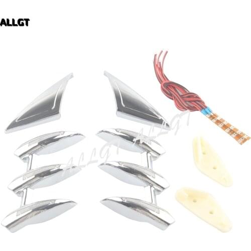 Chrome Front Fender Fork Tower Accents Set fit for Honda Gold Wing GL1800 2001 2002 2003 2004 2005 2006 2007 2009 2010 2011