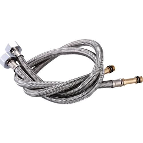 Stainless Steel 60cm Shower Hose Braided Inlet Pipe G1/2" Plumbing Hose Flexible Cold Hot Mixer Faucet Water Supply Pipe Hose