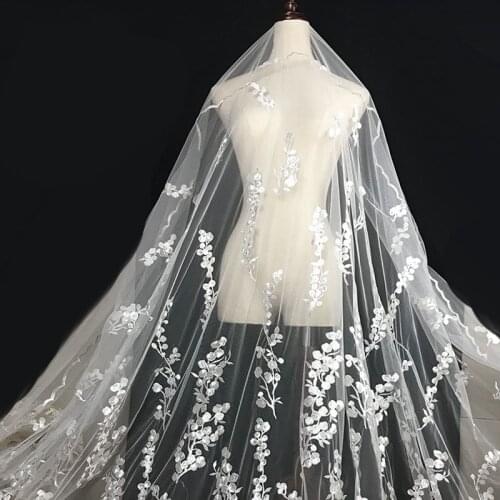 2020 New Embroidery Flower Net Lace Fabric For dress Cloth African French Tulle Lace For Wedding Garment Accessories